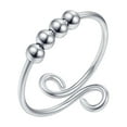 thumbnail image 4 of RuiJiao Stress Relief Jewelry - Anxiety Rings for Men and Women, Open Finger Rings with Beads, Fashionable and Therapeutic Accessories, 4 of 5