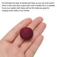 thumbnail image 4 of Wool Felt Balls Beads Woolen Fabric 2cm 20mm Dark Red for Home Crafts 10Pcs, 4 of 5
