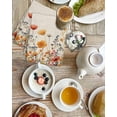 thumbnail image 4 of Yellow Red Blue Spring Floral Kitchen Dish Towels for Drying Dishes Set of 2, Watercolor Botanical Summer Flowers Waffle Weave Microfiber Hand Tea Bathroom Towels Quick Dry Absorbent Towel 15.7x23.6, 4 of 7