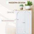 thumbnail image 3 of CoSoTower 72" Tall Pantry Cabinet, Kitchen Pantry Cabinet with Adjustable Shelves, Storage Cabinet with 4 Doors, White, 3 of 7