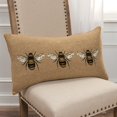 thumbnail image 5 of Tan Honeybees Trio Deocrative Lumbar Pillow, 5 of 8