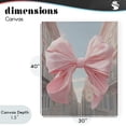thumbnail image 4 of Stupell Industries Art Deco Pink Bow over City Street Canvas Art, 30 x 40, by The Prints Vibe, 4 of 8