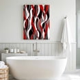 thumbnail image 5 of Canvas Wall Art Red Gray Stripes Canvas Art Print Abstract Art Modern Pictures Wall Decor for Living Room Bedroom Artwork Decorations Stretched Framed Ready to Hang 16"x24", 5 of 9