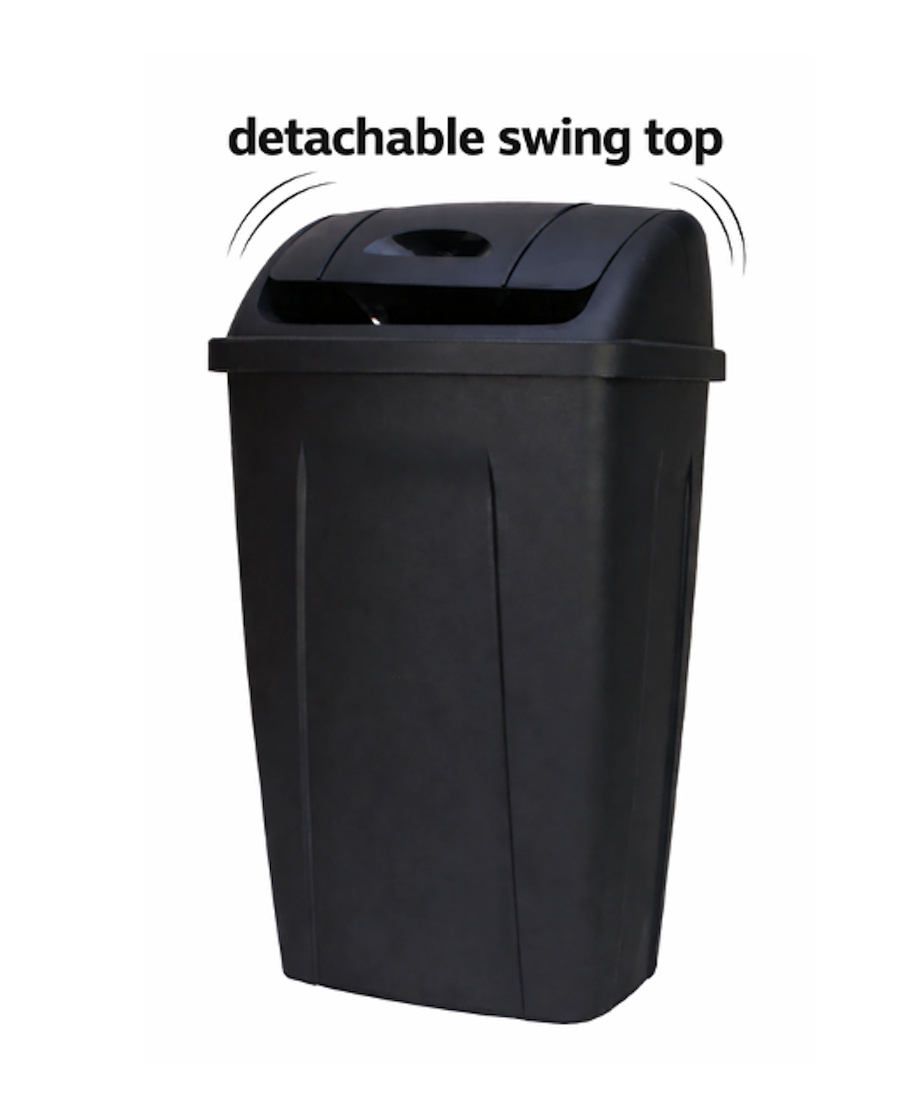 Mainstays 13 Gallon Kitchen Trash Can With Swing Lid photo 4