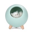 thumbnail image 1 of Famelof Veilleuse Chaton Mignonne à Toucher, Gradation, Lampe de Chevet Rechargeable, Déco (Vert), 1 of 7