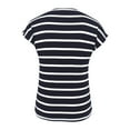 thumbnail image 5 of gakvov Maternity Shirt For Women Short Sleeve Crew Neck Color Block Breastfeeding Nursing Tops Pregnancy Pullover Shirt, 5 of 6
