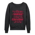 thumbnail image 2 of The Devil Wears Prada - Please Bore Someone Else - Women's French Terry Long Sleeve Pullover, 2 of 5