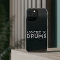 thumbnail image 3 of DistinctInk Clear Case for Apple iPhone 13 PRO (6.1" Screen) - Addicted to Drums, 3 of 9