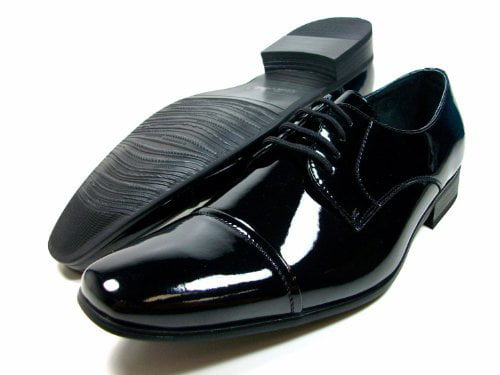 NEW *DELLI ALDO* MENS LEATHER LINED ANKLE BOOTS LACE UP OXFORDS DRESS SHOES/BLK