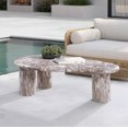 thumbnail image 2 of Meridian Furniture Sassari Brun Table Basse en Béton pour Intérieur/extérieur, 2 of 8