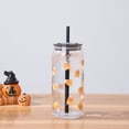 thumbnail image 2 of Way to Celebrate Halloween Candy Corn Glass Can Sipper Tumbler, 20 oz, 2 of 8