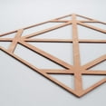thumbnail image 4 of Ekena Millwork 23 3/8"W x 23 3/8"H x 1/4"T Large Buxton Decorative Fretwork Wood Wall Panels, Cherry, 4 of 15
