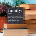 thumbnail image 5 of Zomyto 5x5 Inches Family Noun Family Quotes Desk Decor Wooden Box Sign Inspirational Rustic Black Wood Block Plaque Box, 5 of 6