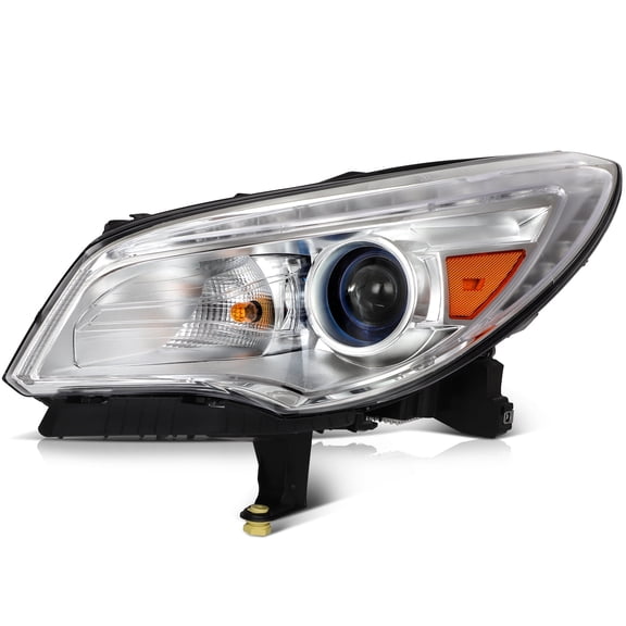 cciyu Headlight Assembly Replacement for 2013-2017 for Buick for Enclave Black Housing Clear Lens Driver Side Headlamp 84026394