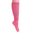 thumbnail image 2 of Lightweight Slouch Socks for Women Extra Thin Hot Pink Cotton Socks 3 Pairs Size 9-11, 2 of 5