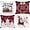 Red, variant on Christmas Throw Pillow Covers 18x18 Set of 4, Decorative Holiday Farmhouse Merry Xmas 18 x 18 Buffalo Check Plaid Cushion Pillow Cases for Outdoor Indoor Home House Room Couch Decor (Red)
