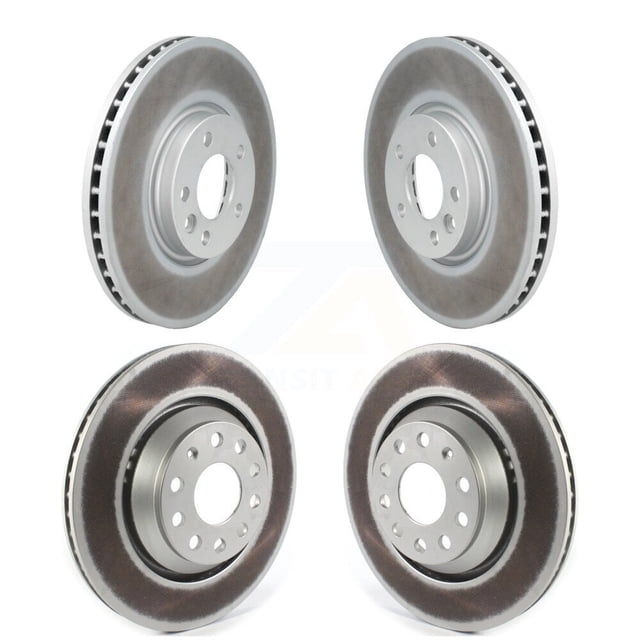 Genius Front Rear Coated Disc Brake Rotors Kit for Car Volkswagen CC Passat KG-101270
