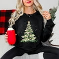 thumbnail image 5 of Watercolor Christmas Tree Sparkle -  Women's Sweatshirt, 5 of 12