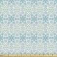 thumbnail image 1 of Oriental Fabric by the Yard, Illustration of Pastel Tone Repetitive Lattice Inspired Details, Upholstery Fabric for Dining Chairs Home Decor Accents, Multicolor by Ambesonne, 1 of 5