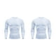 thumbnail image 3 of Jumpingount Men Thermal Underwear Sport Quick Drying Running Tight Sportswear Warm Skiing Tops Long Sleeve for Motorcycle Bodybuilding blanco 2Conjunto, 3 of 6