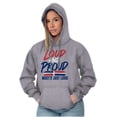 thumbnail image 3 of Loud Proud Dominican Heritage Pride Hoodie Sweatshirt Women Men Brisco Brands S, 3 of 5