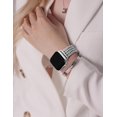 thumbnail image 5 of TOYOUTHS Compatible with Apple Watch Band 41/40/38/44/45/46/49/42mm Women, Dressy Stainless Steel Metal Gold Chain Strap Mermaid Style Link Bracelet Wristband for iWatch Ultra SE Series 11 10 9-1, 5 of 7