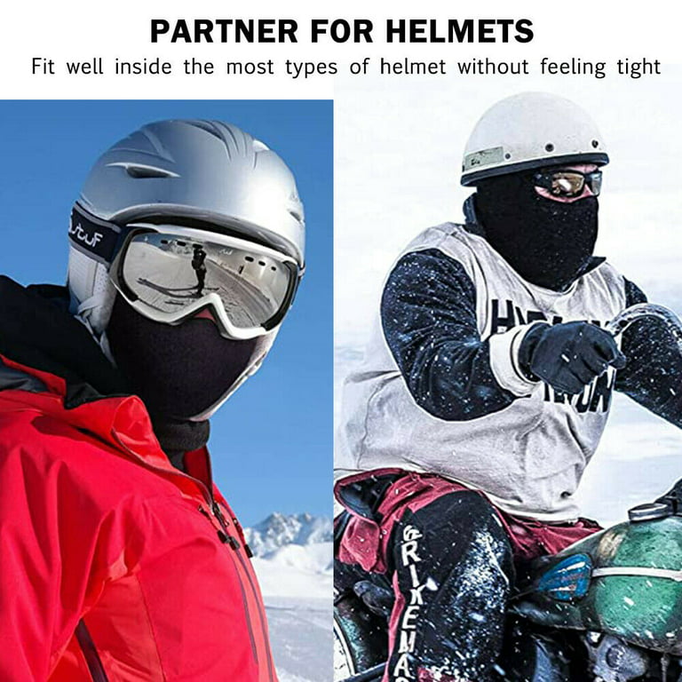 iClover Full Face Ski Mask Balaclava Winter Thermal Fleece Hood