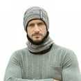 thumbnail image 1 of EASTIN Bonnet Écharpe Hommes Automne Hiver Bonnet Tricoté Bonnet Chaud Tête, 1 of 6