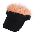 thumbnail image 2 of Ludlz Unisex Adjustable Visor Sun Cap with Fake Hair Wig Baseball Cap Golf Hats, 2 of 7