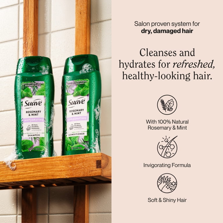 Suave Invigorating Shampoo & Conditioner Set With Rosemary & Mint