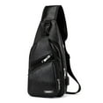 thumbnail image 1 of PENGXIANG Sac Bandoulière en Cuir PU Rétro pour Hommes, 1 of 6