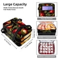 thumbnail image 3 of Thanksgiving Double Layered Insulated Lunch Bag with Dual Compartments - Large Capacity Handheld Meal Bags for Refrigeration and Portability, 3 of 6