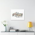 thumbnail image 6 of Scripture Walls Proverbs 31:25 She is Strong Bible Verse Canvas Christian Wall Art Ready to Hang Unframed, 6 of 13