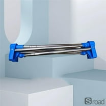 Portable Telescopic Folding Clothes Drying Rack, Stainless Steel Travel Laundry Dryer With Carry Bag, Space Saving Garment Hanger For Hotel, Apartment, Balcony, Dorm,Blue,One Size