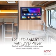 Supersonic SC-1926SDVD 19 inch AC/DC LED SMART TV Built-in DVD, Powered by VIDAA LED