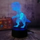 thumbnail image 5 of 3D Night Lights For Kids Dinosaur Night Lámpara De de lámpara 7 Cambiantes, Decoración De La Habitación Regalos De Cumpleaños Para , Yinane Dinosaurio 3D LED luz nocturna, 5 of 8
