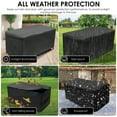 thumbnail image 5 of Ikoopy Patio Deck Box Cover Kit Waterproof Sturdy Rectangular Storage Bench Cover Portable Outdoor Storage Box Protector Set for Outside Use, 5 of 10