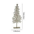 thumbnail image 3 of Hwkond Arbol De Navidad Iron Christmas Tree Desktop Decoration Ornaments Christmas Scene Modeling Layout Christmas Decoration, 3 of 6