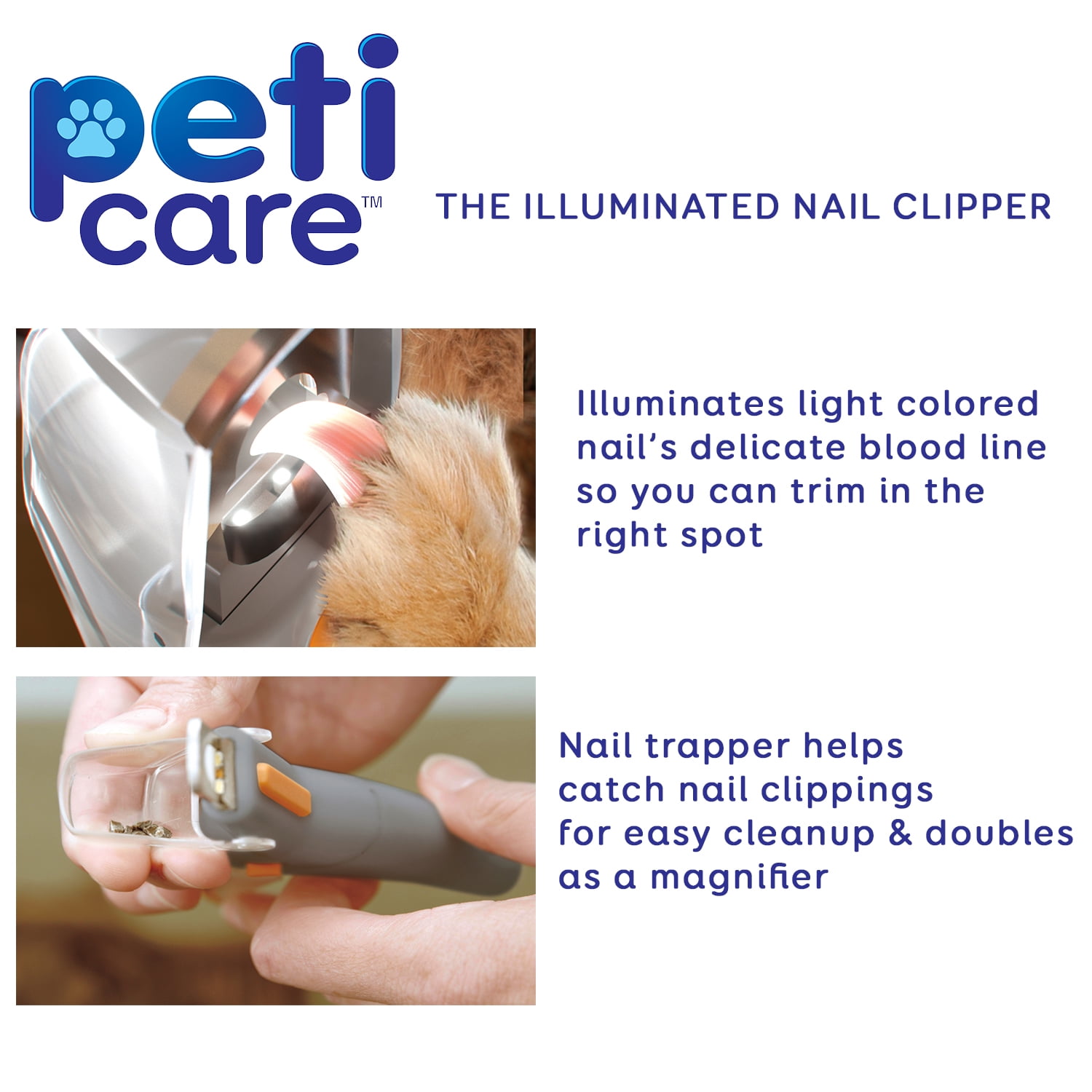 animal nail clippers with light