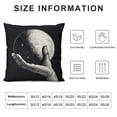 thumbnail image 5 of Throw Pillow CoverCute Magic Tattoo Full Rays Decor Linen Cushion Cover for Sofa Couch Bed, 5 of 5