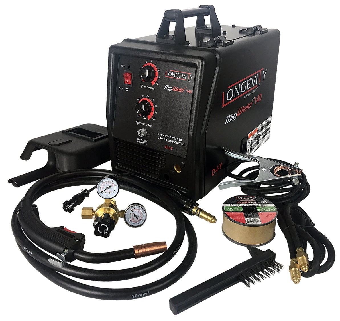 Longevity MIGWELD 140, 140 Amp 110V MIG Welder (Spoolgun Capable