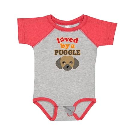 

Inktastic Puggle Dog Pug Poodle Mix Gift Baby Boy or Baby Girl Bodysuit