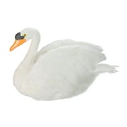 Angle View: 20" White Majestic Swan Tabletop Display Figure