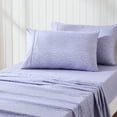 thumbnail image 2 of Lush Decor Retro Waves Sheet Set 4 Piece Set Twin Violet - Striped Bed Sheets - Kids Twin Sheets - Eclectic Design - Geometric - Groovy - Hippie Boho Decor, 2 of 11
