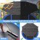 thumbnail image 4 of Cubierta de trampolín con protección solar, tamaño grande (2,4 a 4,2 m), impermeable, con protección UV, fácil de instalar, para áreas de juegos al aire libre, seguridad en el patio, tela duradera, r, 4 of 9