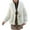 White, variant on XFLWAM Puffer Jacket Womens Plus Size Zip up Faux Fur Collar Padded Coat Long Sleeve Thermal Outwear Quilted Down Coat with Pockets