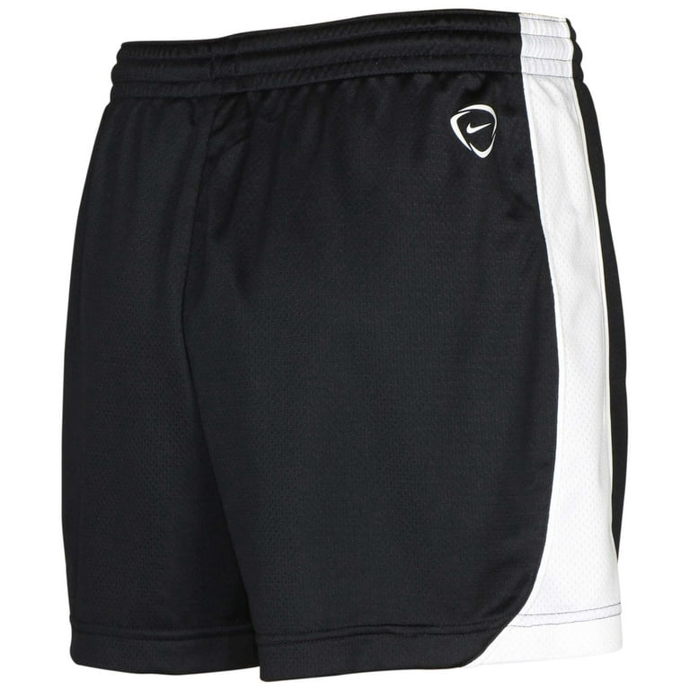 Nike black and white hotsell shorts womens