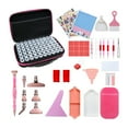 thumbnail image 1 of Diamond Storage Containers, Art Storage Box With Label, 60 Cans, Mesh Pocket Compartment, Funnel Art Accessories And Tools Kits Storage Box For Jewelry Beads, 1 of 9