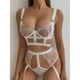 thumbnail image 4 of Conjunto De Lencería Para Mujer, Cómodo Juego De Bragas Con Sujetador De Encaje Transparente Para El Día De San Valentín ANGGREK Otros, 4 of 8