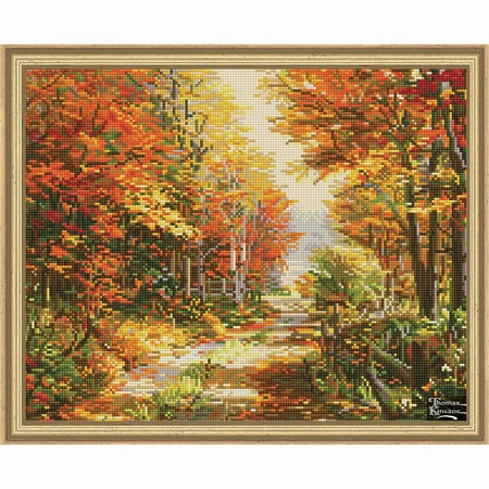 UPC: 4895225920839 | Diamond Dotz® A Walk Down Autumn Lane Kit & Frame Diamond Painting
